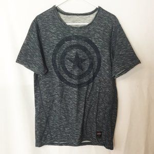Marvel Avengers Captain America Tee Reversible L